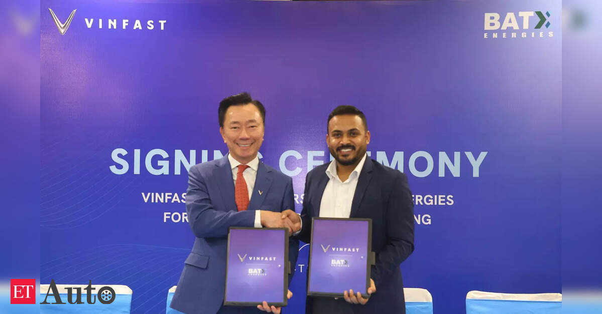 VinFast India signs agreement with BatX Energies for battery recycling and repurposing