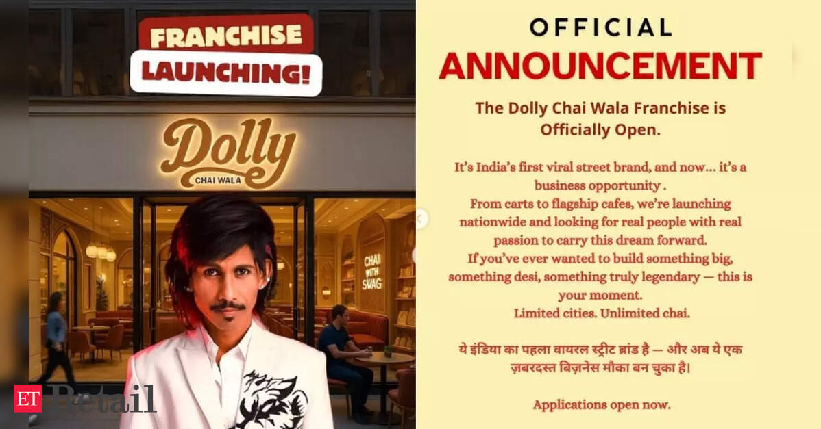 Dolly Chaiwala opens franchise, expands across India from viral street stall in Nagpur; netizens reacts, 'Education is scam in India', ET Retail