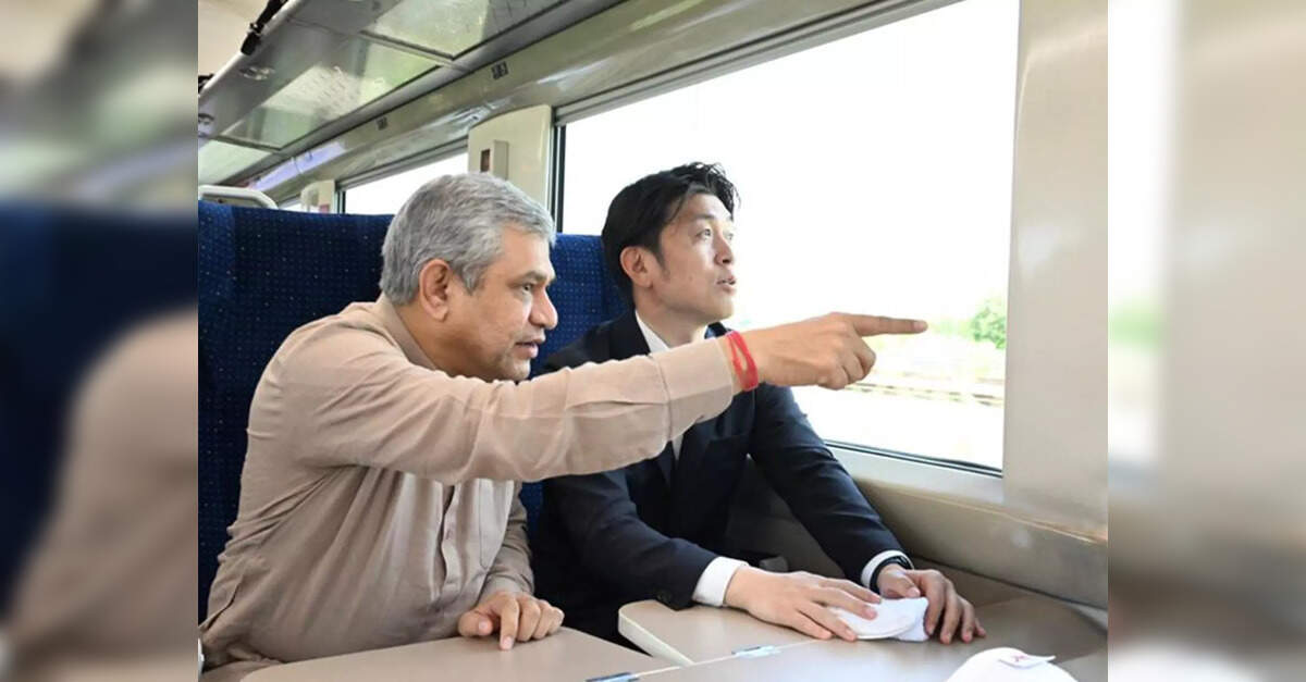 Railway minister Ashwini Vaishnaw reviews Surat high-speed rail project progress with Japan's transport minister