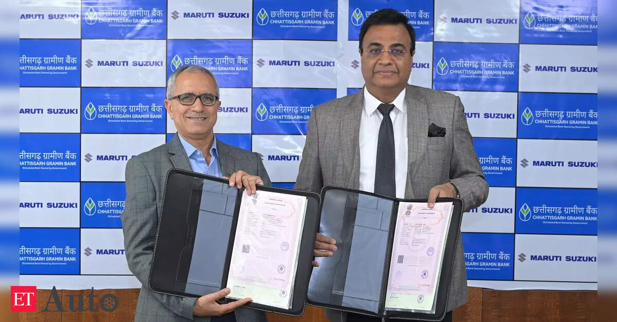 Maruti Suzuki, Chhattisgarh Gramin Bank team up to boost rural vehicle financing