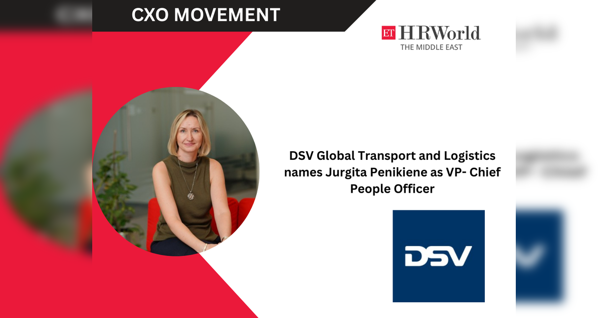DSV Global Transport and Logistics names Jurgita Penikiene as VP- Chief People Officer