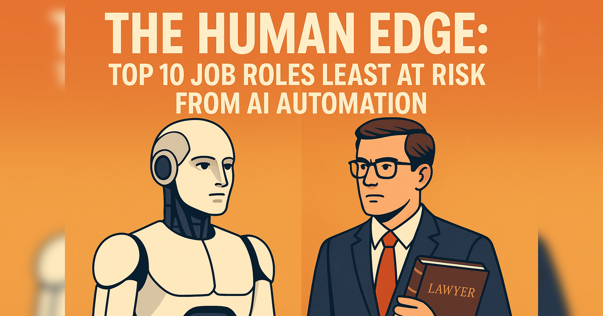 The human edge: Top 10 job roles least at risk from AI automation