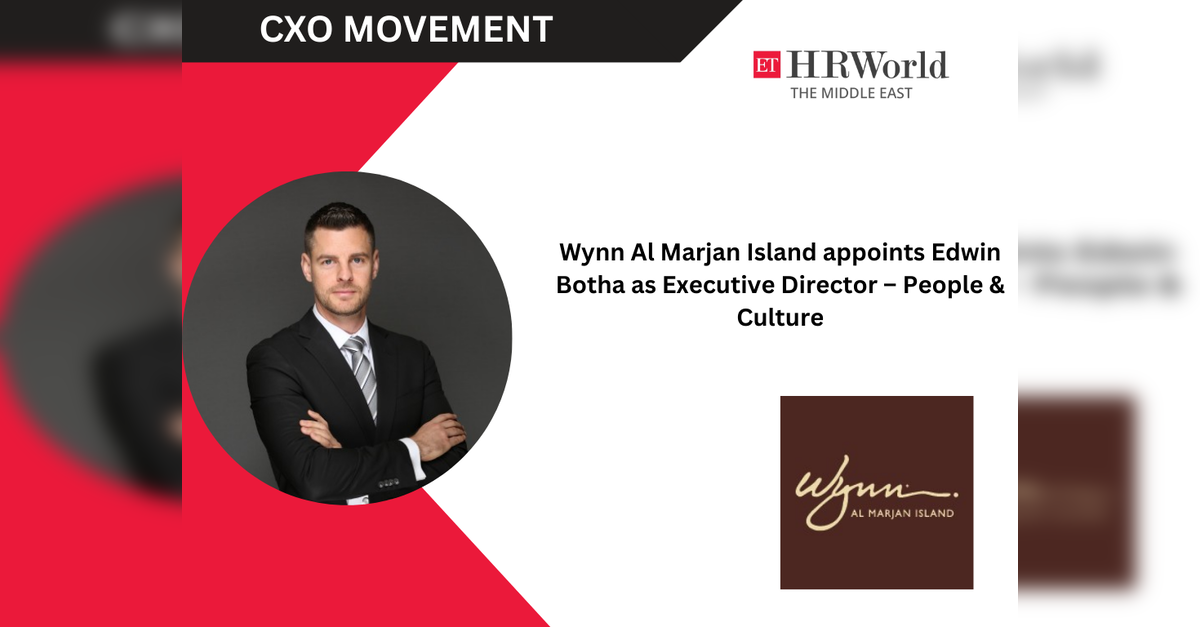 Wynn Al Marjan Island appoints Edwin Botha as Executive Director – People &amp; Culture
