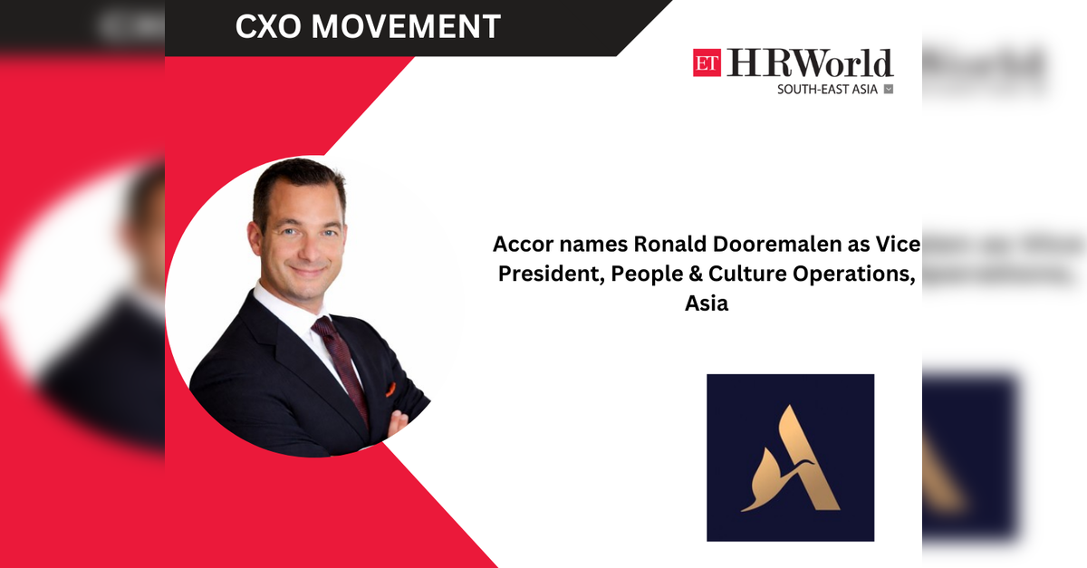 Accor names Ronald Dooremalen as Vice President, People &amp; Culture Operations, Asia
