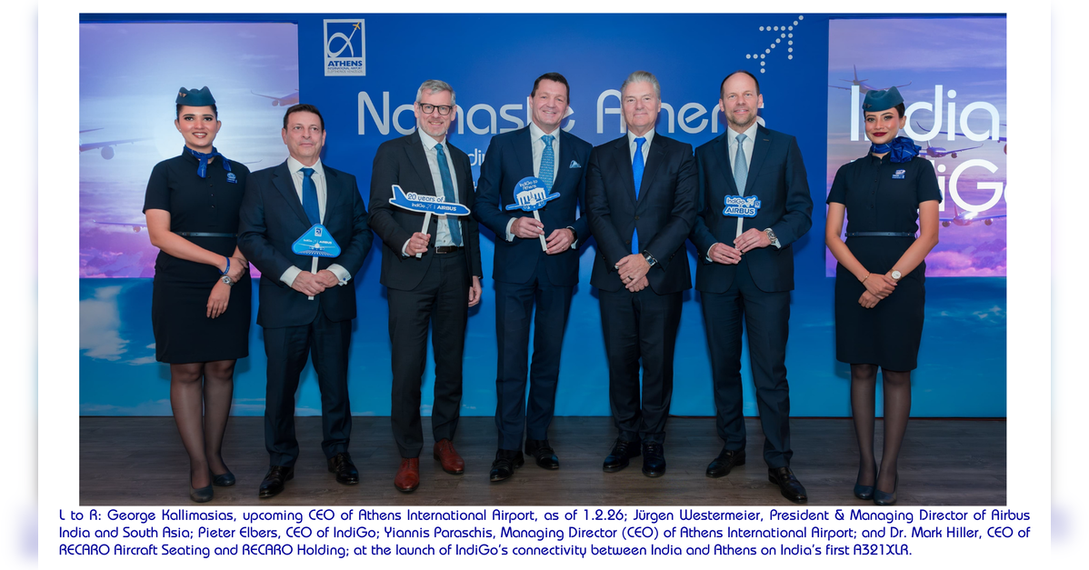 IndiGo launches India’s first direct flights to Greece, operates on Airbus A321XLR