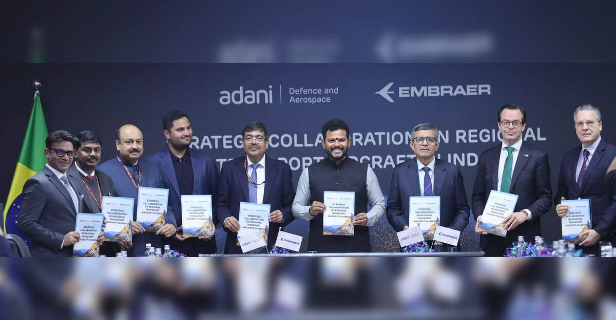 Embraer &amp; Adani to jointly manufacture regional aircraft in India