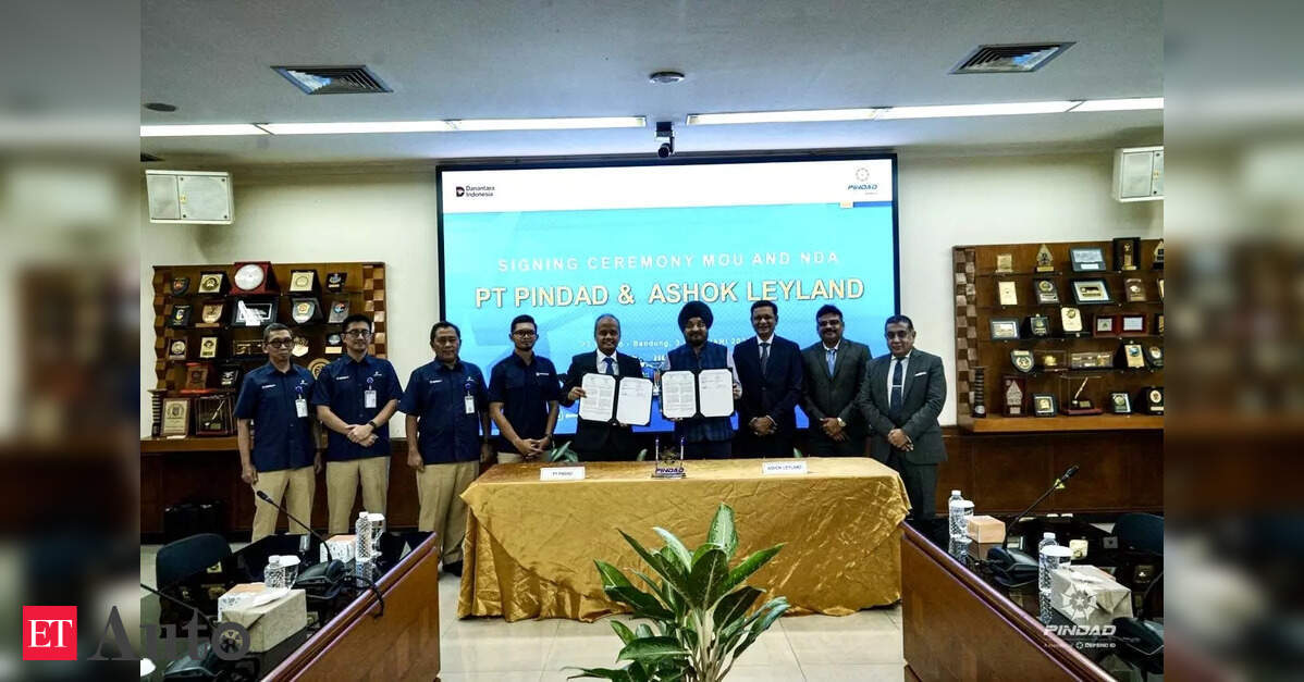 Ashok Leyland signs MoU with Indonesia’s PT Pindad to jointly develop electric buses and defence vehicles