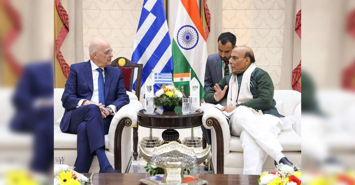 India, Greece deepen defence ties as Rajnath Singh meets Greek counterpart