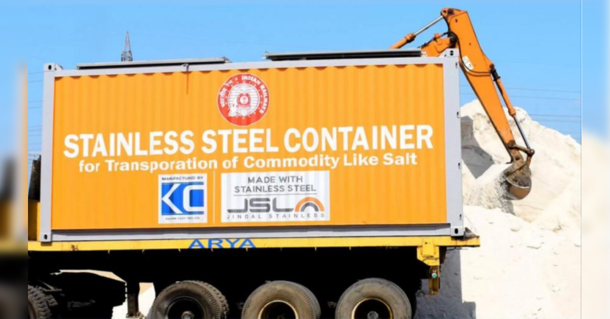 Jindal Stainless develops stainless steel salt container for Indian Railways