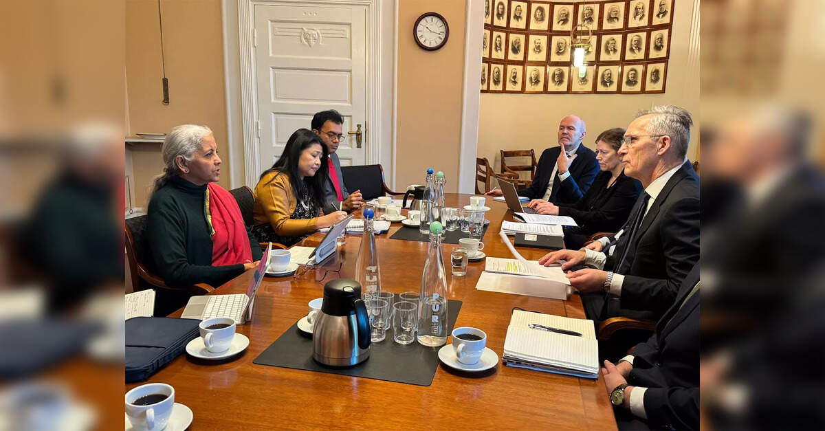 FM Sitharaman meets Norway's FM, both sides agree to leverage TEPA for Blue, Green economy and investment