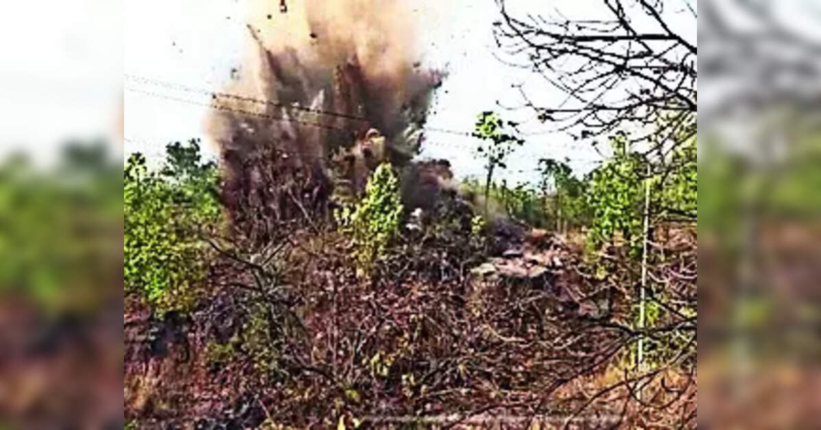 Ramgarh administration Blasts Illegal coal mine entrance to Curb illegal mining