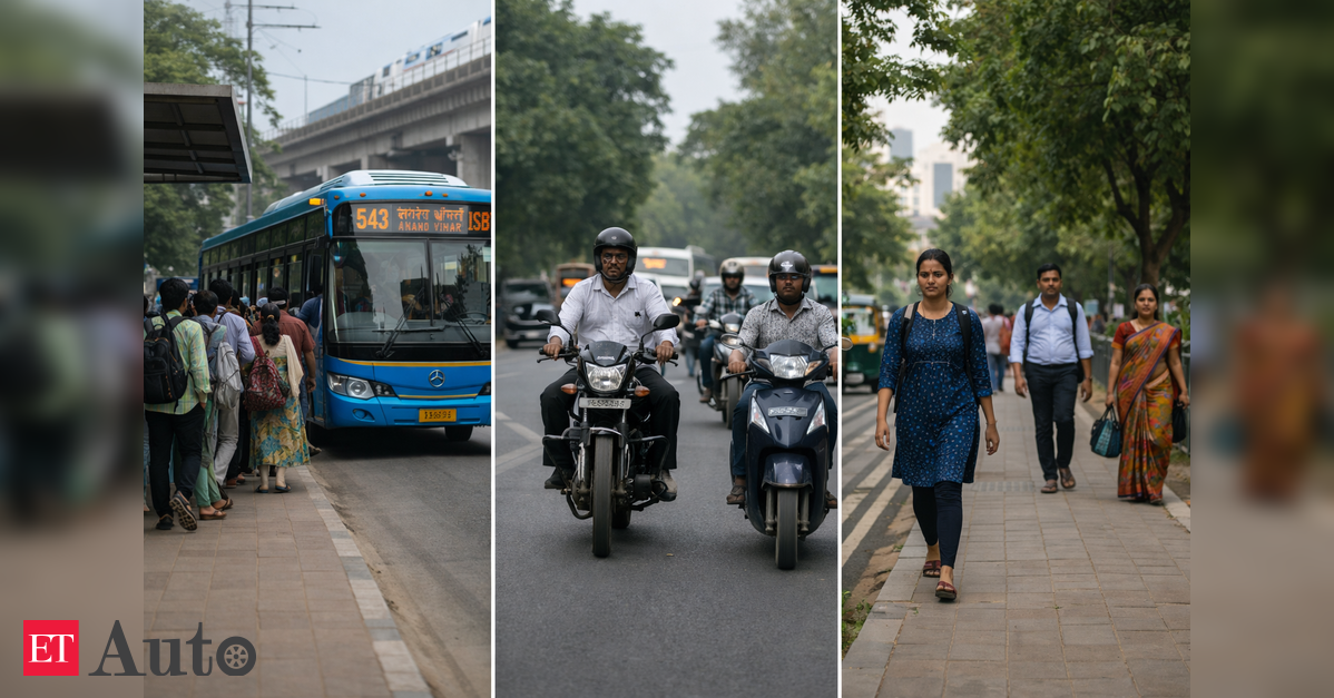 Public transport, two-wheelers and walking lead mobility choices in India: Report