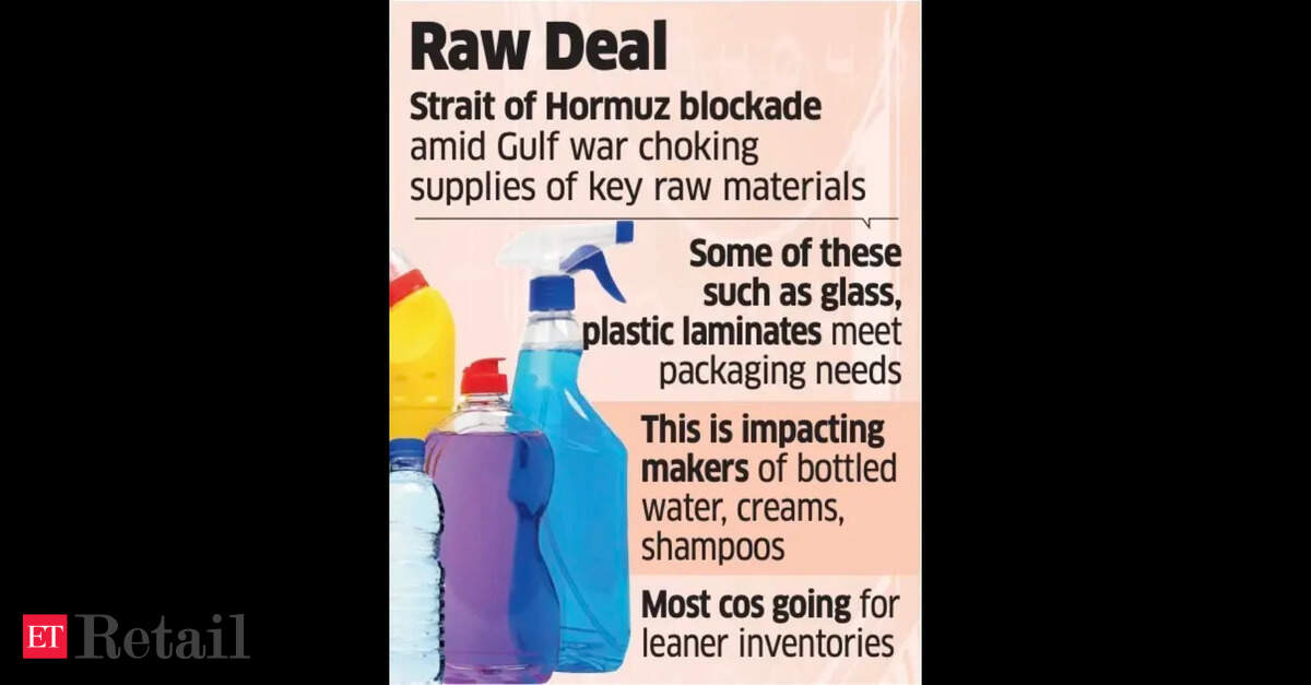 Plastic, glass crunch from West Asia conflict pricks packaged goods companies