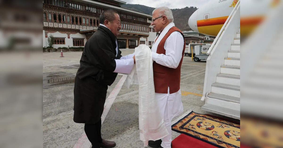 Manohar Lal arrives in Bhutan on 4-day visit; focus on energy security, sustainable development