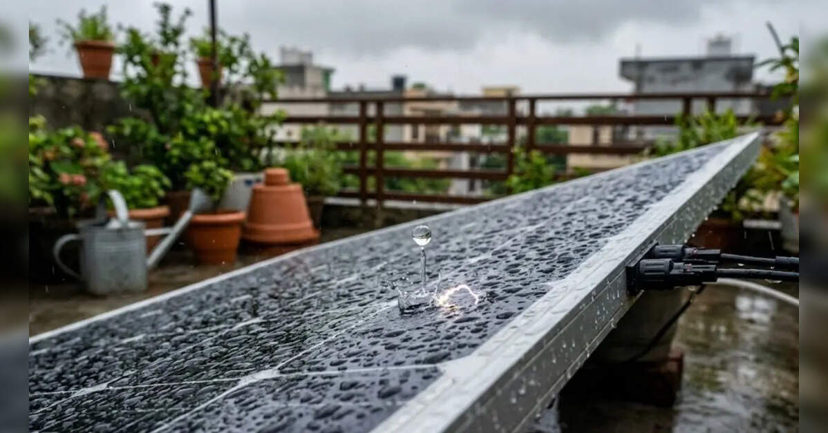 Hybrid solar-rain energy harvester, weather-independent power generation