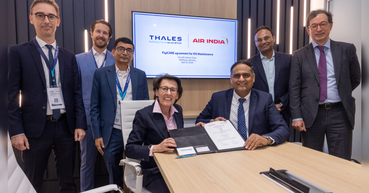 Air India signs 10-year deal with Thales for inflight entertainment support