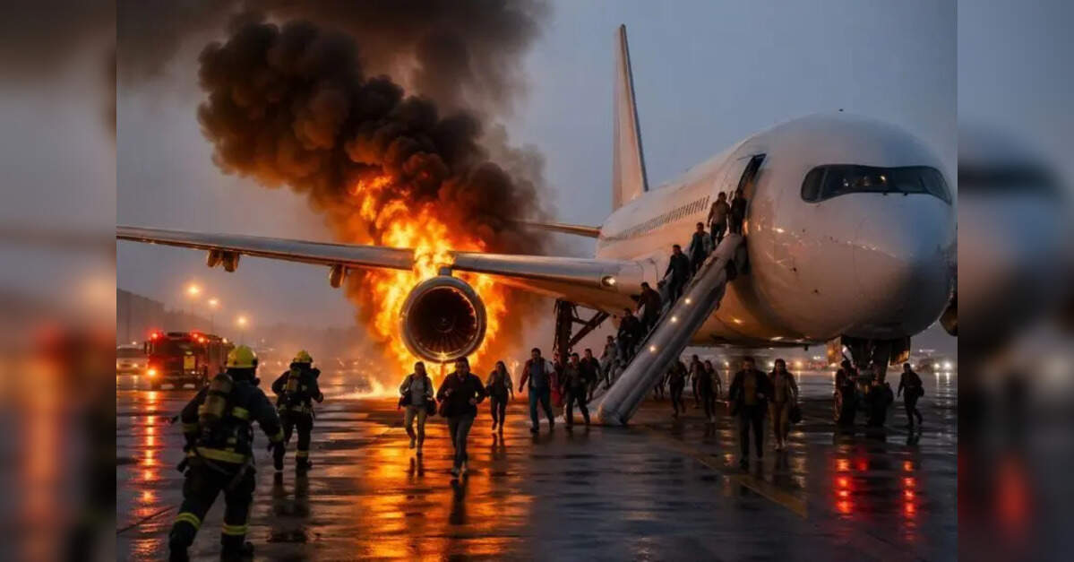 Swiss International Air Lines passenger alleges chaos after Delhi flight engine fire evacuation