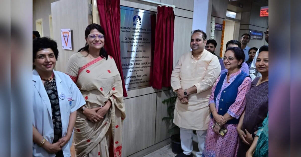 Delhi Health Minister inaugurates advanced 3D dental imaging facility at Maulana Azad Institute
