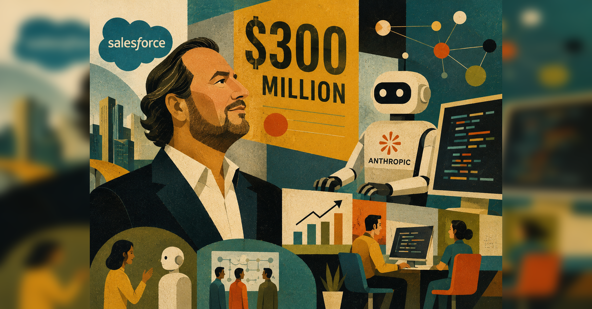 Salesforce Plans $300 Million Investment in Anthropic AI Tokens for ...