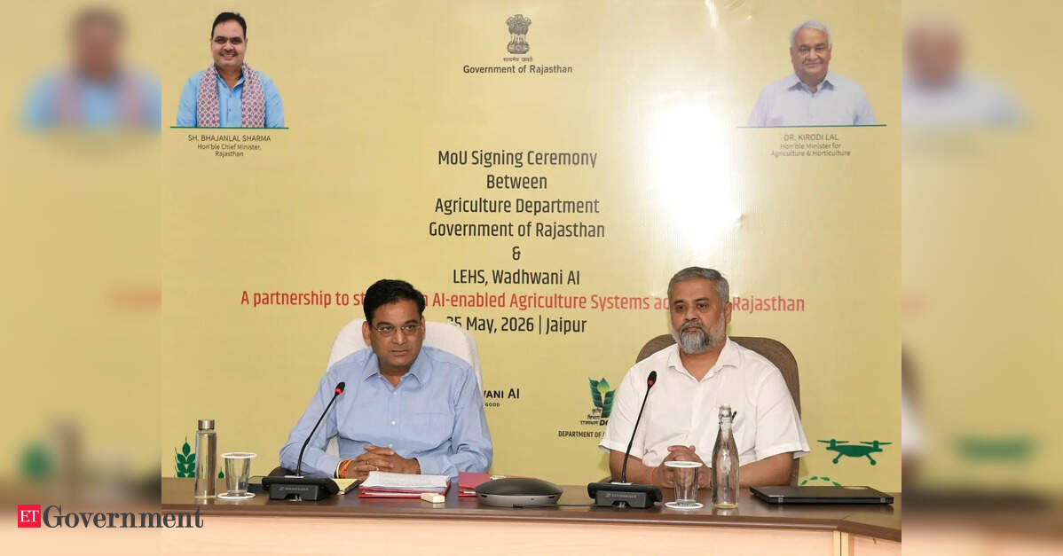 Rajasthan agriculture department, Wadhwani AI sign MoU for AI-based farming solutions