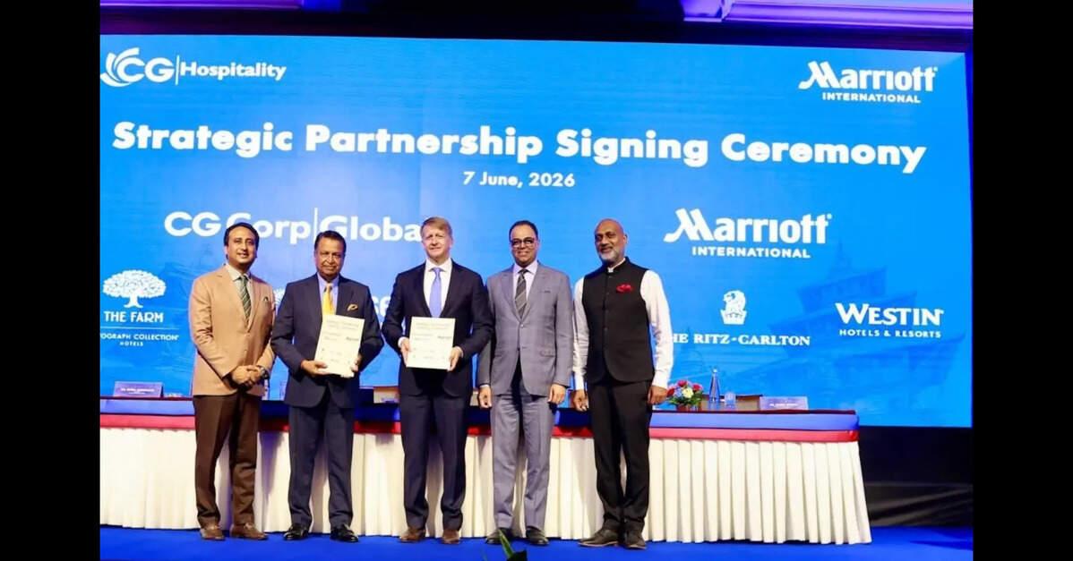 Marriott International and CG Hospitality Global sign multi-unit agreement to open three properties across India and Nepal
