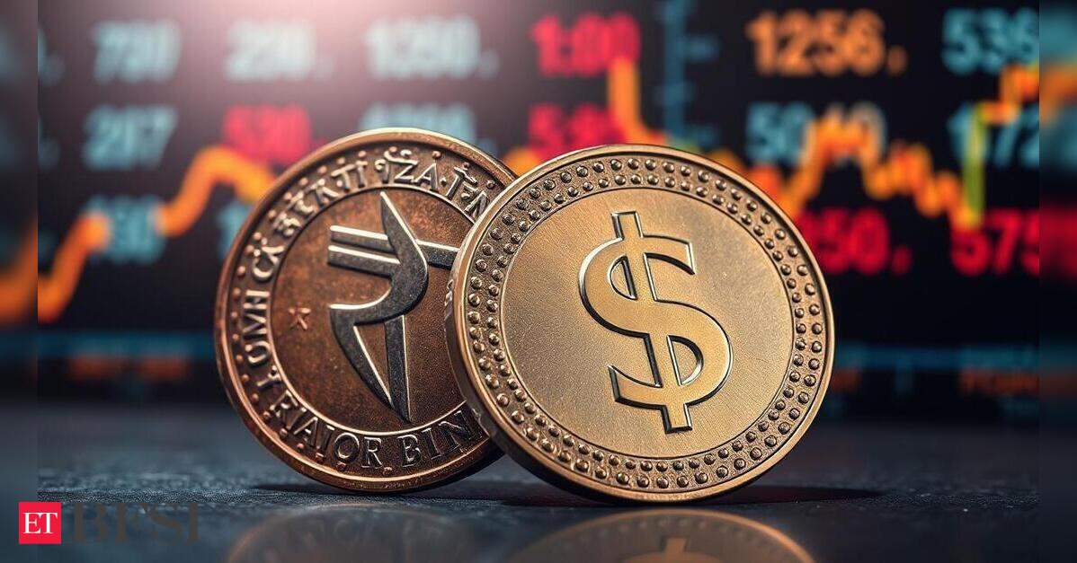 Rupee falls 56 paise to close at 95.74 against US dollar