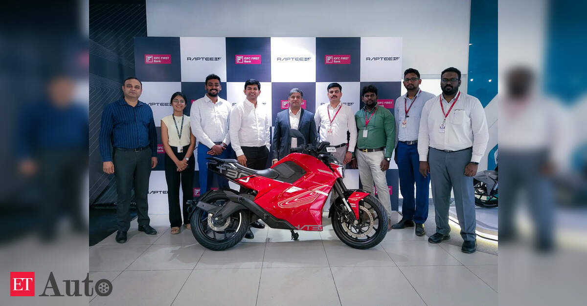 Raptee.HV partners with IDFC FIRST Bank to ease financing for electric motorcycle buyers