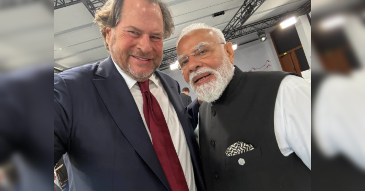 Marc Benioff shares selfie with Narendra Modi after AI talks at G7, meets global tech leaders