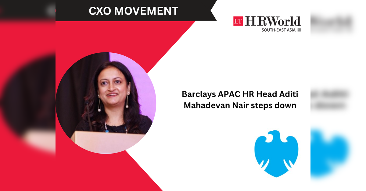 Barclays APAC HR Head Aditi Mahadevan Nair steps down