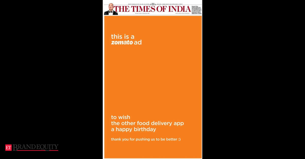 How Zomato and Swiggy Showcase Brand Camaraderie Through Marketing, ETBrandEquity