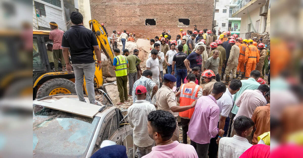 MCD suspends 5 South zone officials after Satya Niketan building collapse kills 7