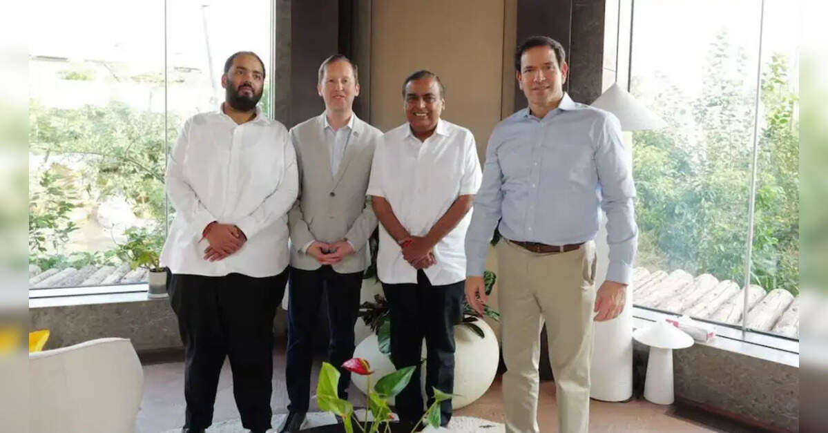 Ambani courts Rubio with Jamnagar pitch on energy, data and ...