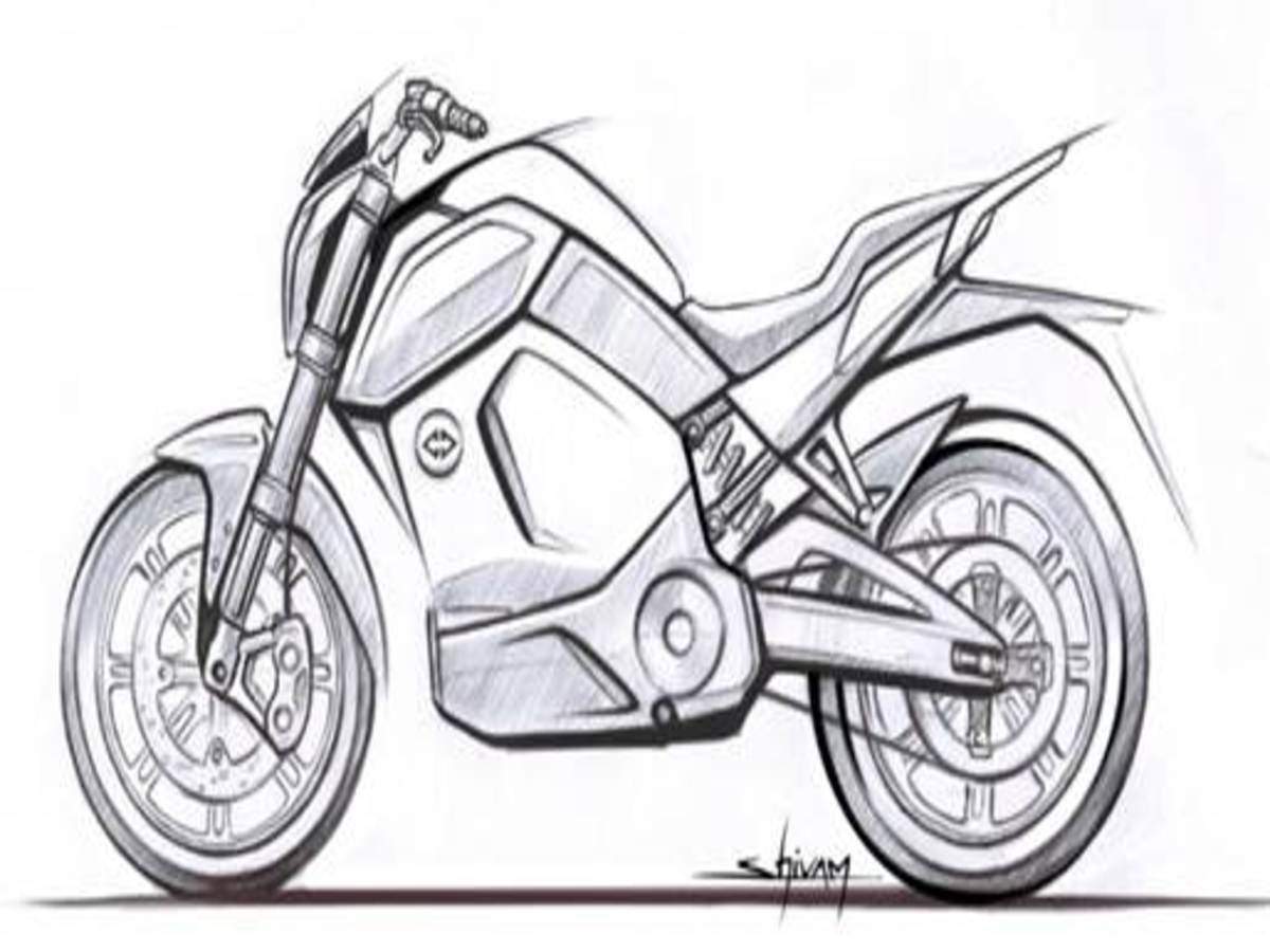 How to draw a bike - KTM Duke - Step by step - YouTube