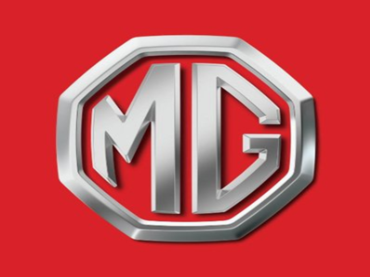 MG logo in octagonal frame Morris Garages Stock Photo - Alamy