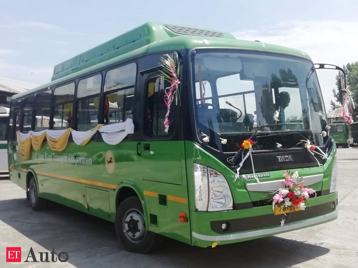 Ultra Electric Bus Tata Motors Delivers 40 Electric Buses To J K State Road Transport Corp Auto News Et Auto
