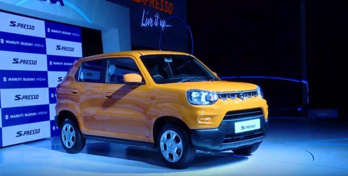 Maruti Suzuki S Presso Maruti Suzuki Launches S Presso Compact Car Price Starts At Rs 3 69 Lakh Auto News Et Auto