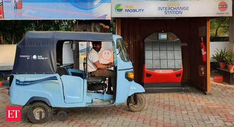 Battery swapping station: SUN Mobility partners with Indian Oil