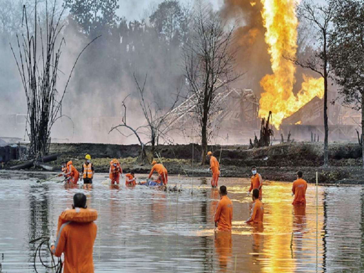 India Meteorological Department Rain Flood Hamper Assam Oil Well Fire Dousing Capping Efforts Energy News Et Energyworld