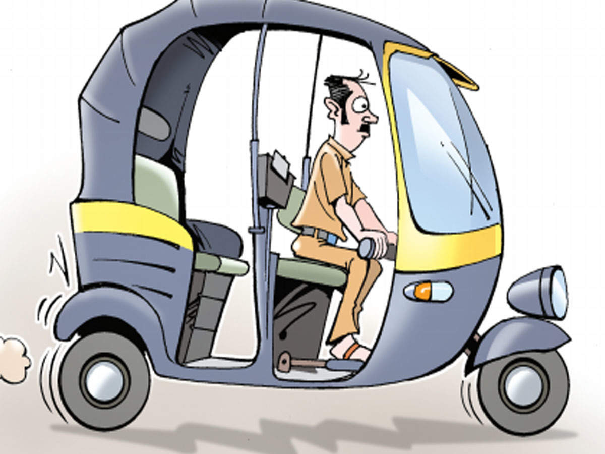 auto rickshaw wala cartoon