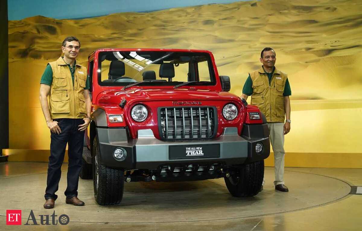 Mahindra Thar SUV Mahindra unveils new Thar SUV, gets new petrol