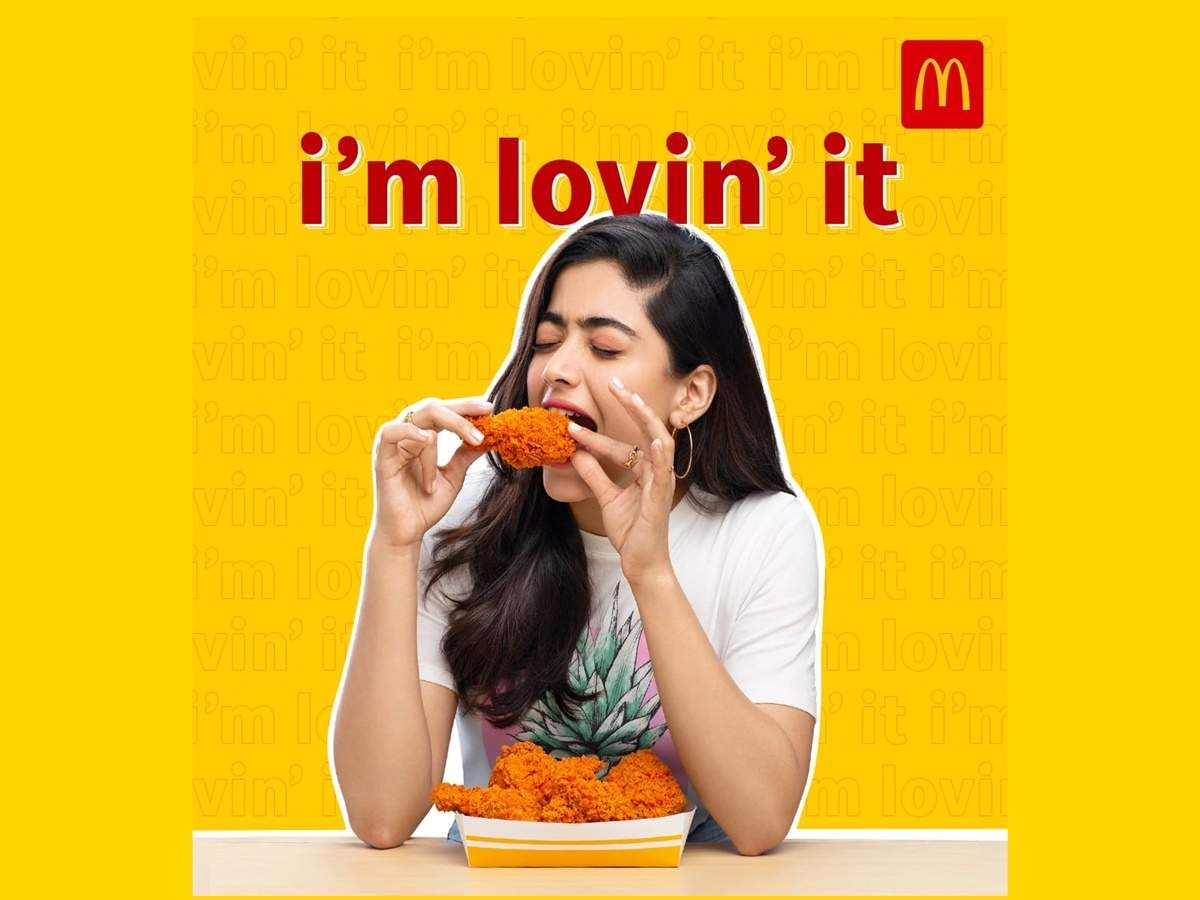  RashmikaMandanna Just Can’t Get Enough of thenew McSpicy Fried Chicken in the latest campaign launched by McDonald’s
