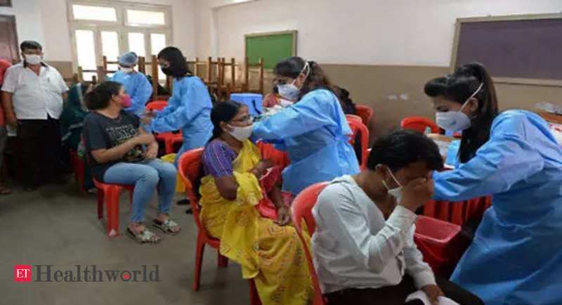 Cumulative COVID-19 vaccine doses given in India surpass 95 crore mark – ET HealthWorld
