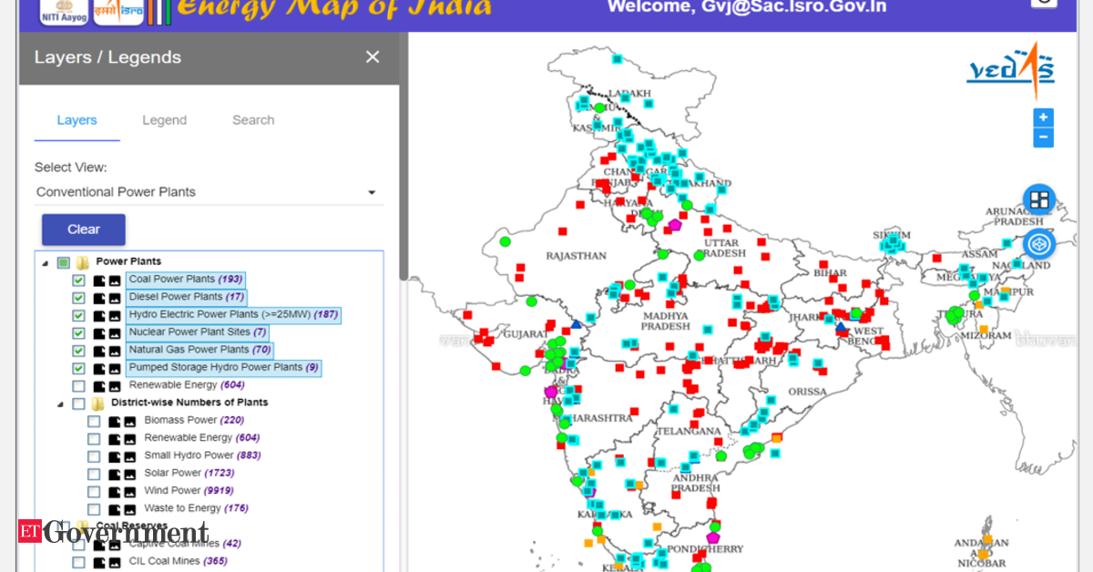Geospatial Energy Map of India to provide comprehensive view of energy ...