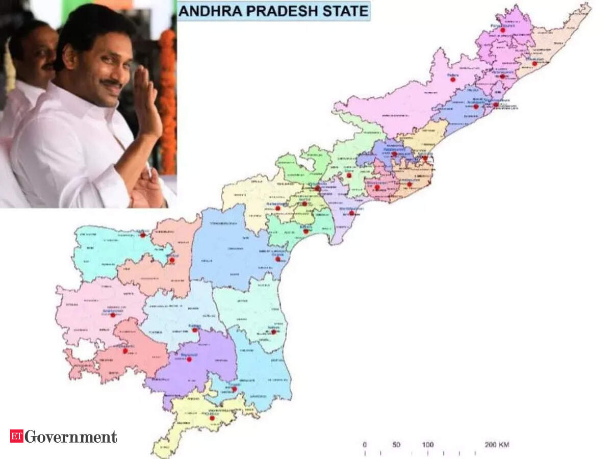 Andhra Pradesh New Districts Map Andhra Pradesh: Reorganized Administration With 26 Districts Set To  Function From April 4; Collectors, Sps Appointed, Government News, Et  Government