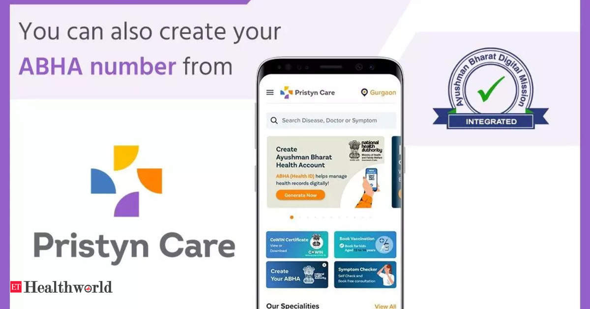 Pristyn Care joins Ayushman Bharat Digital Mission as a healthtech partner in the creation of ABHA ID – ET HealthWorld