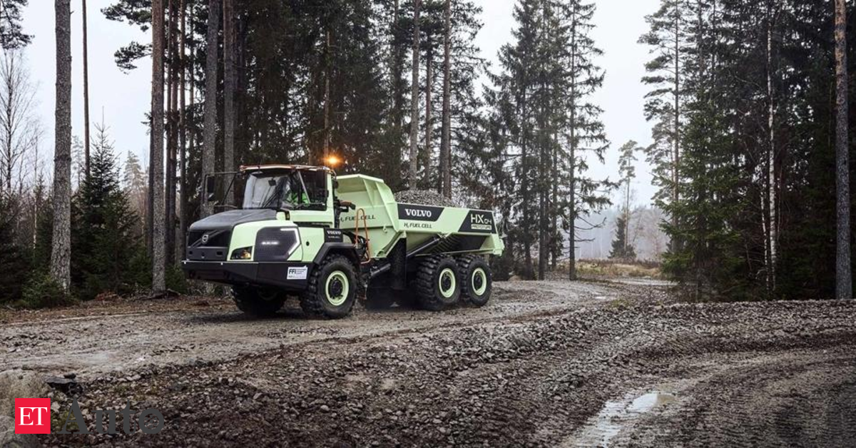 Volvo CE exams hydrogen gas cell articulated hauler prototype, Volvo HX04, Auto News, ET Auto