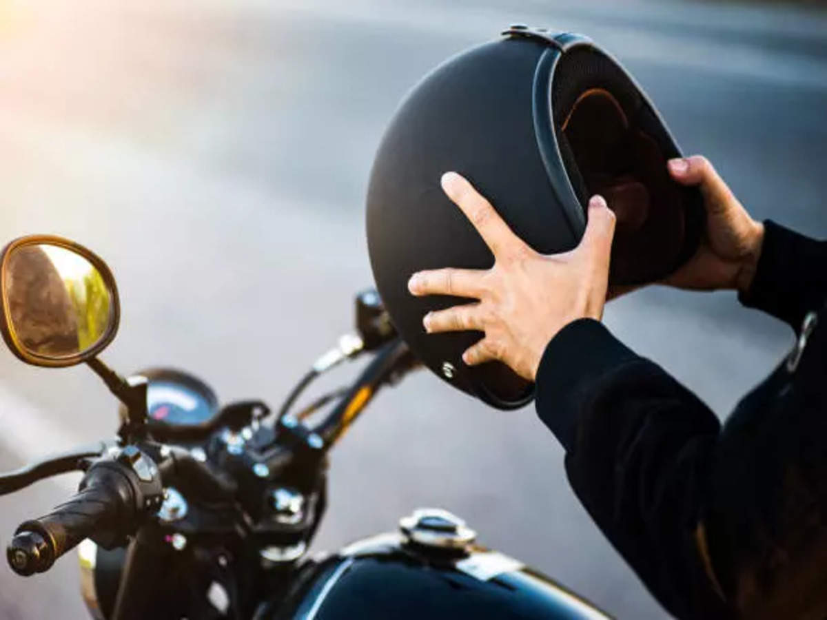 Leaving helmet on motorcycle hot sale