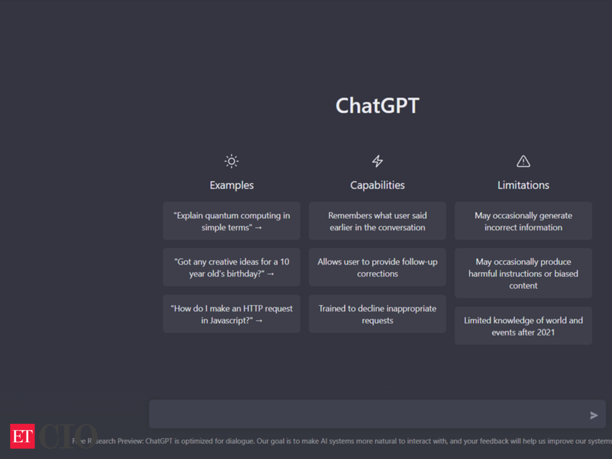 ChatGPT: Know how to use the viral AI Chatbot, CIO News, ET CIO