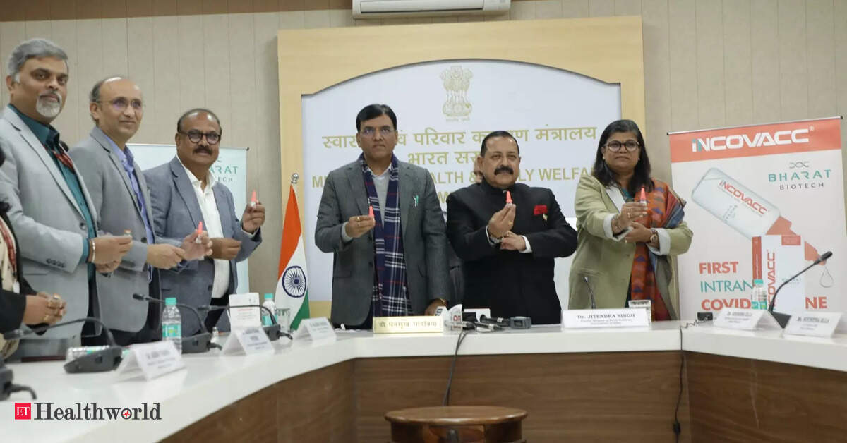 World’s 1st COVID nasal vaccine by Bharat Biotech launched on R-Day, Health News, ET HealthWorld