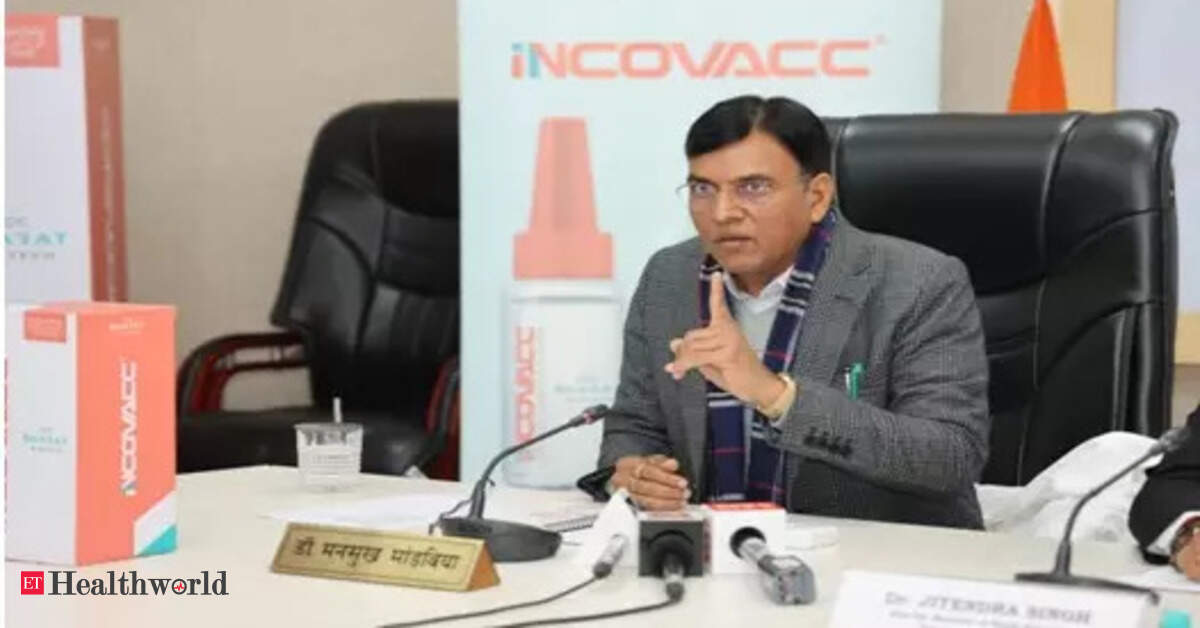 First intra-nasal COVID-19 vaccine, a glorious tribute to the call for Atmanirbhar Bharat: Mandaviya, Health News, ET HealthWorld